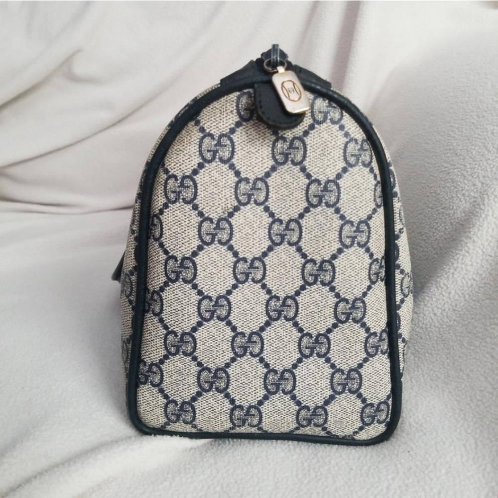 Authentic Vintage Gucci GG Monogram Supreme Sherry Web Ophidia Boston Doctor - Picture 6 of 16